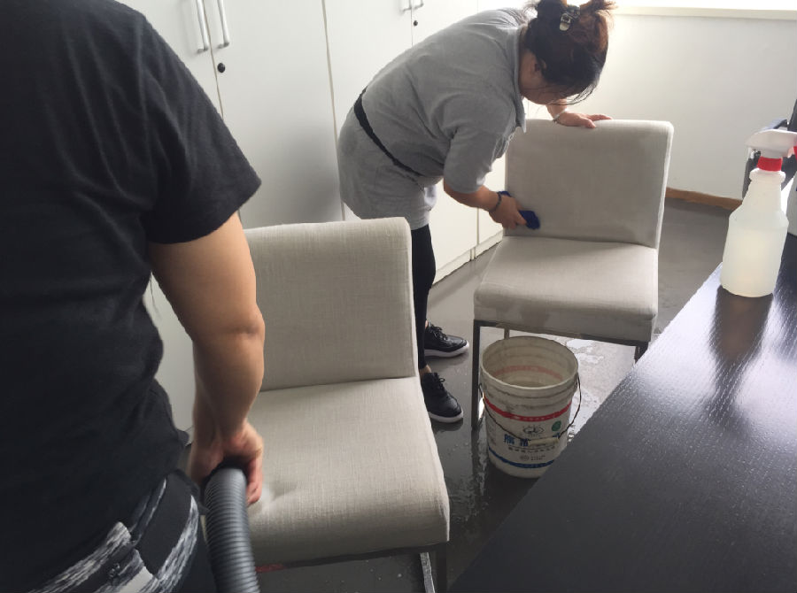 盘山县沙发清洗案例